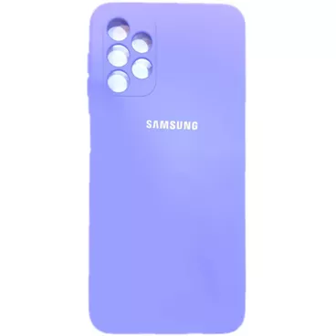کاور سیلیکونی محافظ لنزدار مناسب برای گوشی موبایل سامسونگ Galaxy A32 4G-سبز تیره