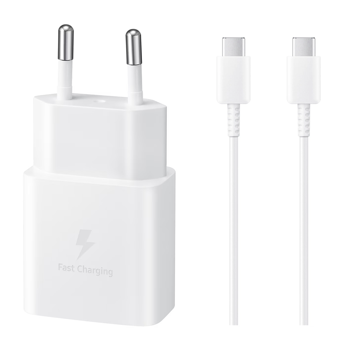 شارژر دیواری سامسونگ مدل EP-T1510 توان 15 وات همراه با کابل دو سر تایپ سی 1 متری