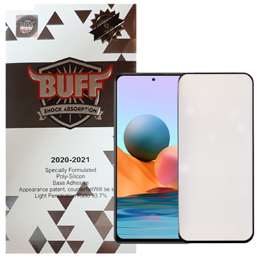  محافظ صفحه نمایش 5D بوف گوشی شیائومی مدل Redmi Note 10 -مشکی