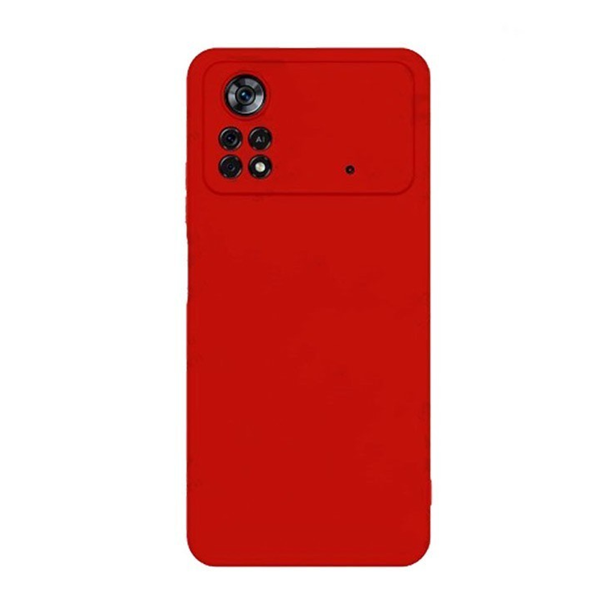 قاب گوشی پوکو M4 Pro 4G مدل SILICLIMIT-قرمز