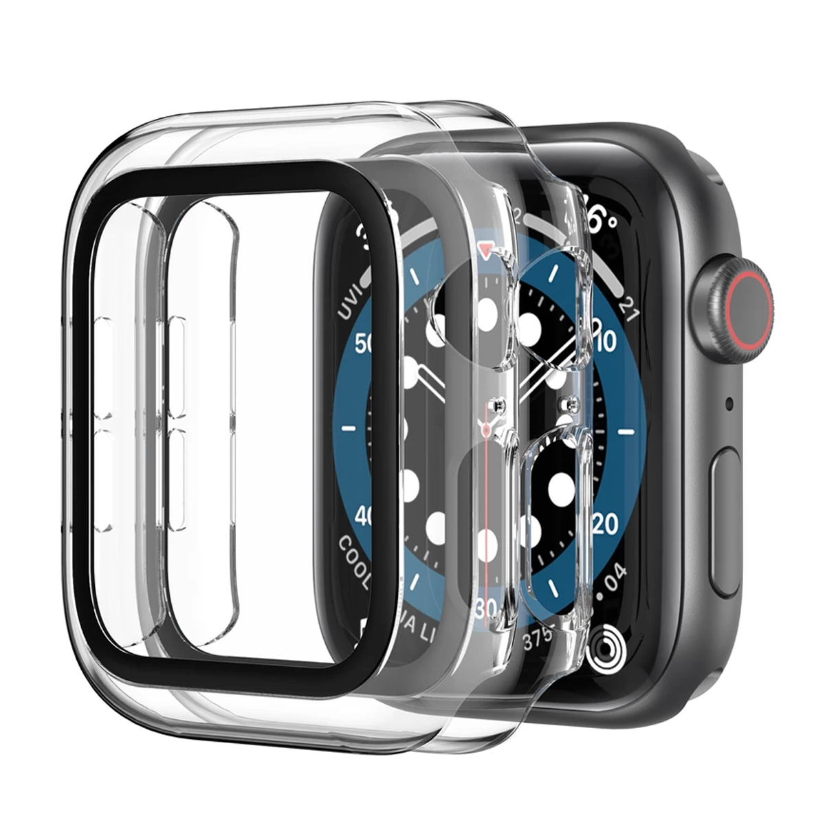 کاور اپل واچ 41 میلی متری آها استایل مدل WG46 بسته 2 عددی