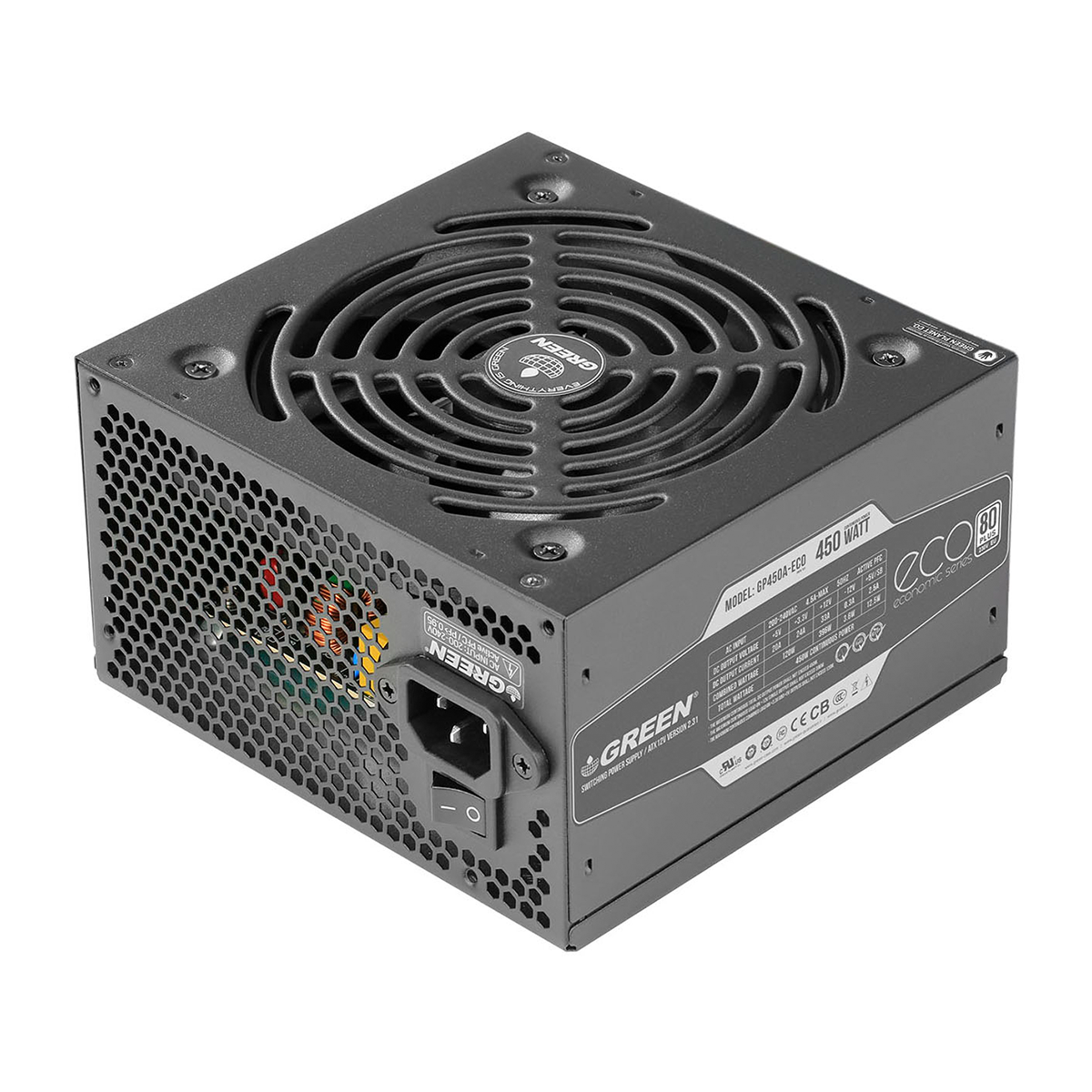پاور کامپیوتر گرین مدل GP450A ECO Rev3.1