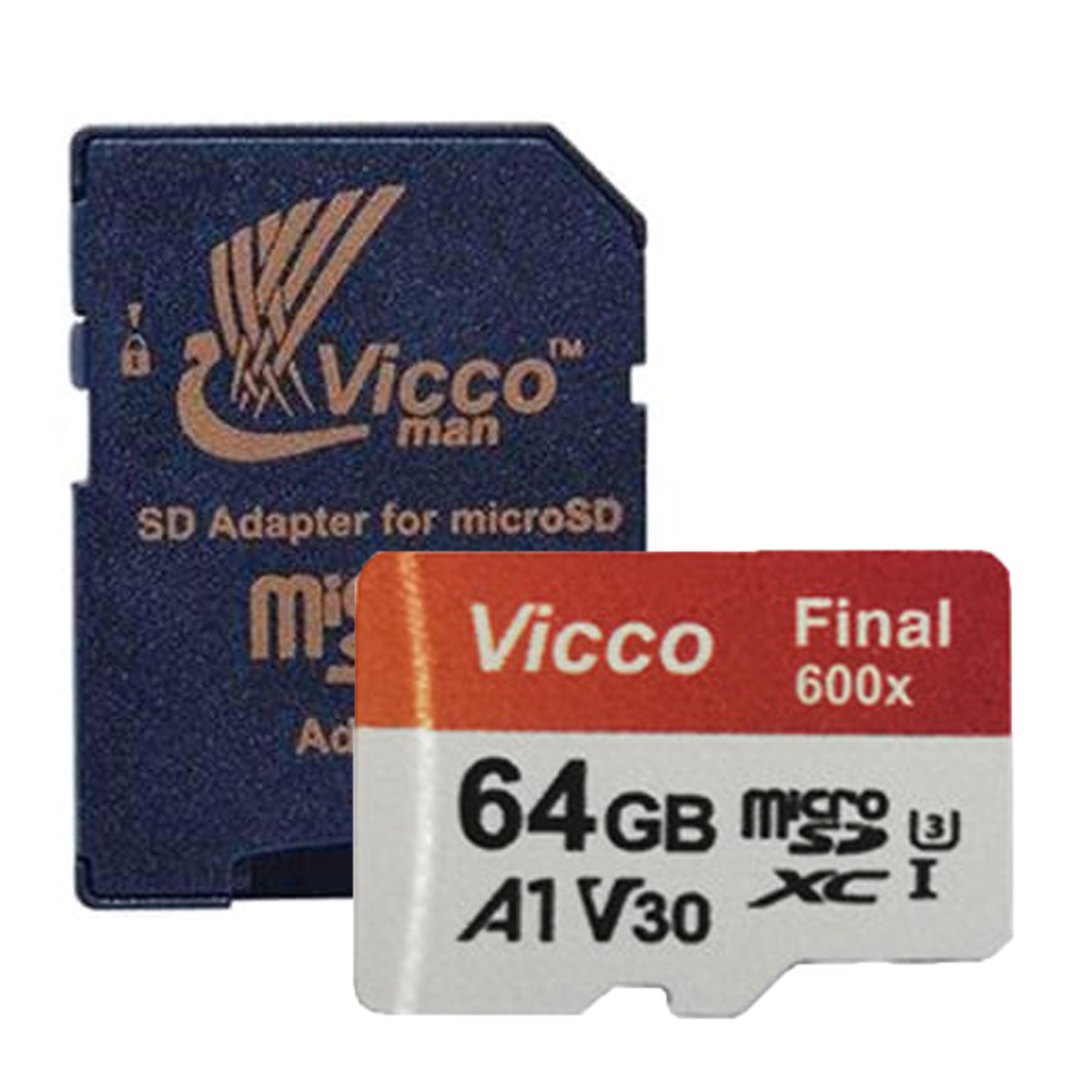 کارت حافظه microSDXC ویکومن مدل Final 600X کلاس 10 استاندارد UHS-I U3 سرعت 90MBps ظرفیت 64 گیگابایت به همراه آداپتور کارت حافظه microSDXC ویکومن مدل Final 600X کلاس 10 استاندارد UHS-I U3 سرعت 90MBps ظرفیت 64 گیگابایت به همراه آداپتور