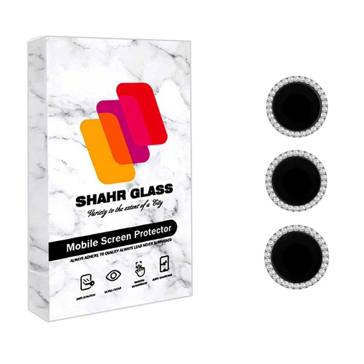 محافظ لنز دوربین گوشی اپل iPhone 14 Pro شهر گلس مدل DIAMONDLSH