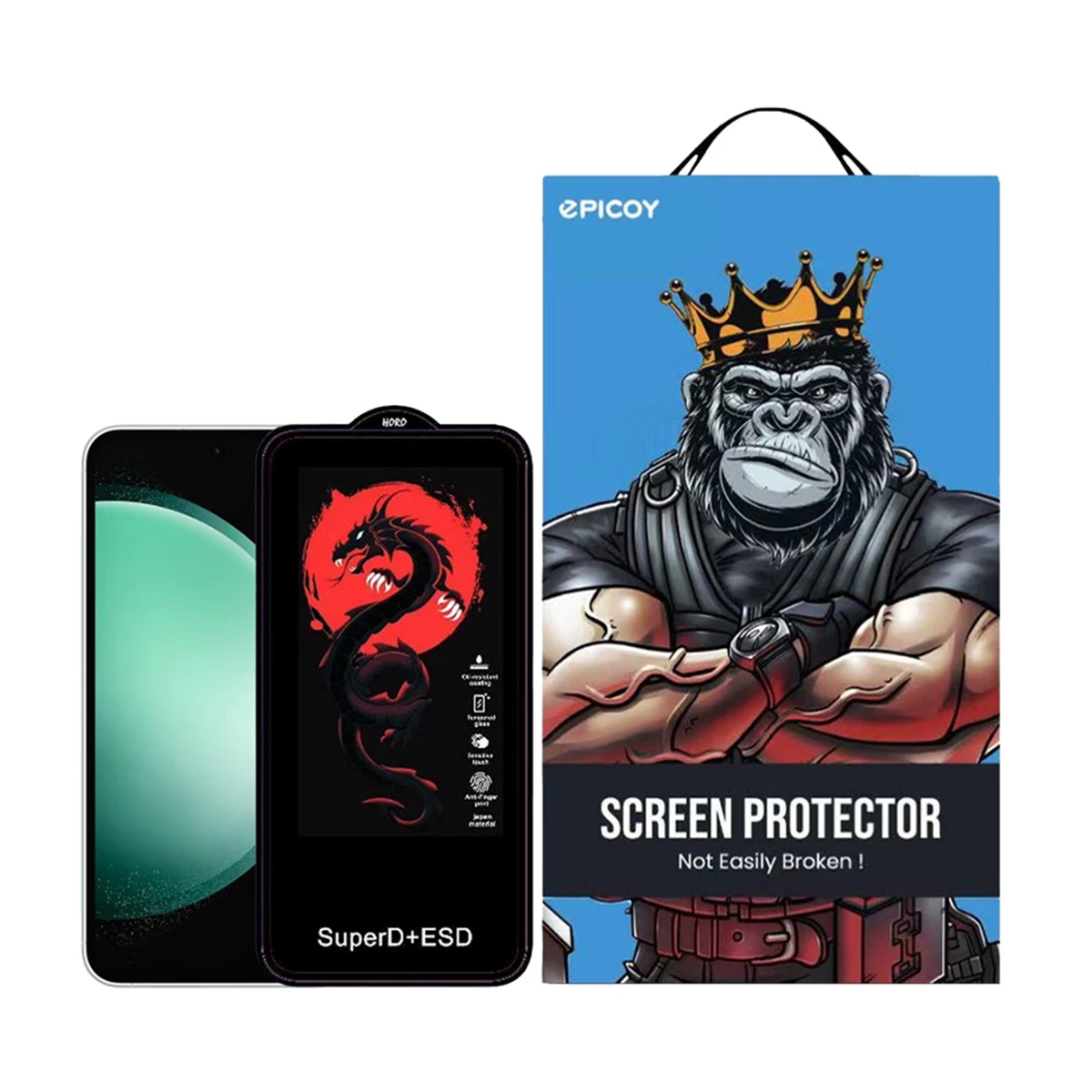 گلس گوشی سامسونگ Galaxy S23 FE - A54 اپیکوی مدل Dragon ESD