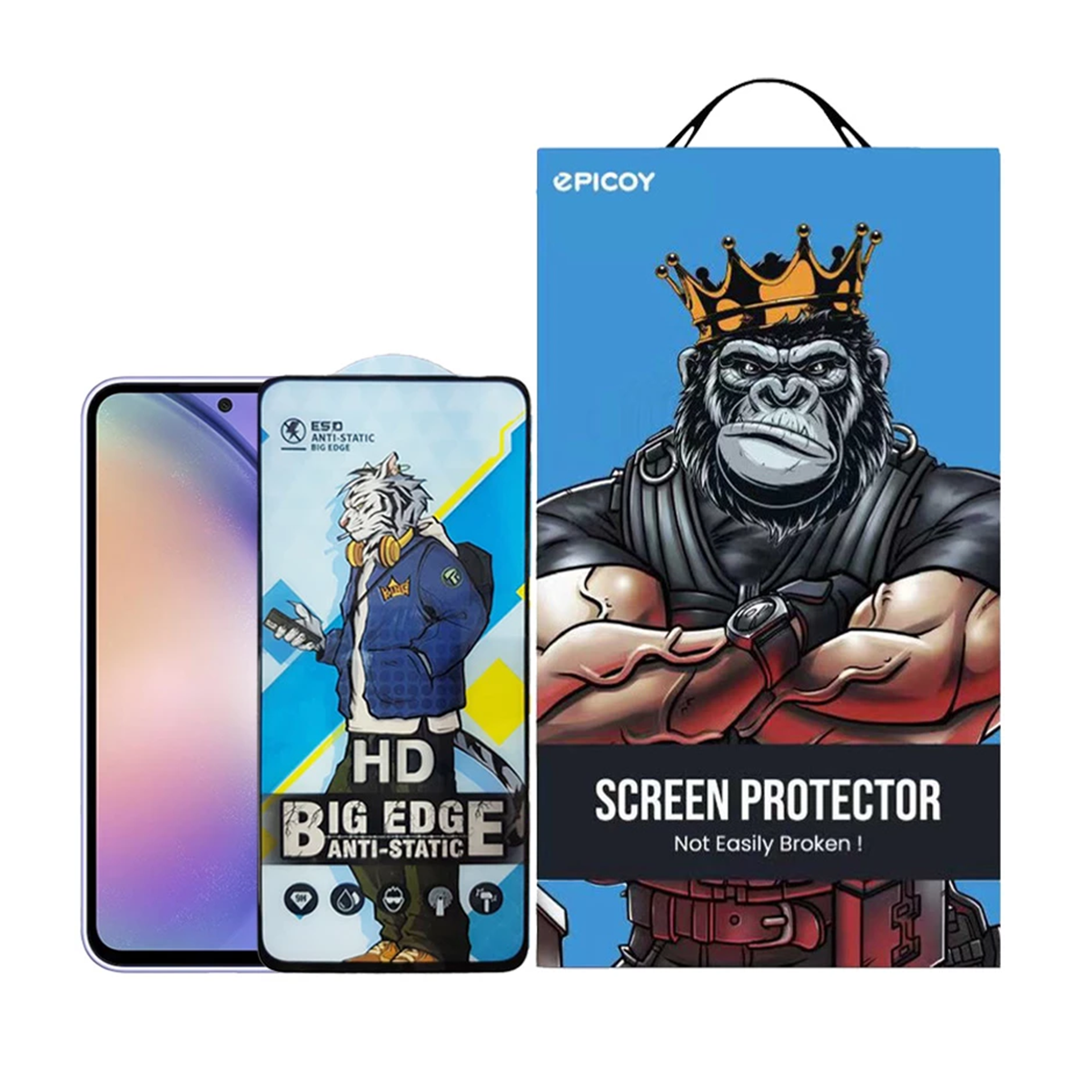 گلس گوشی سامسونگ Galaxy S23 FE - A54 اپیکوی مدل Tiger-Big Edge