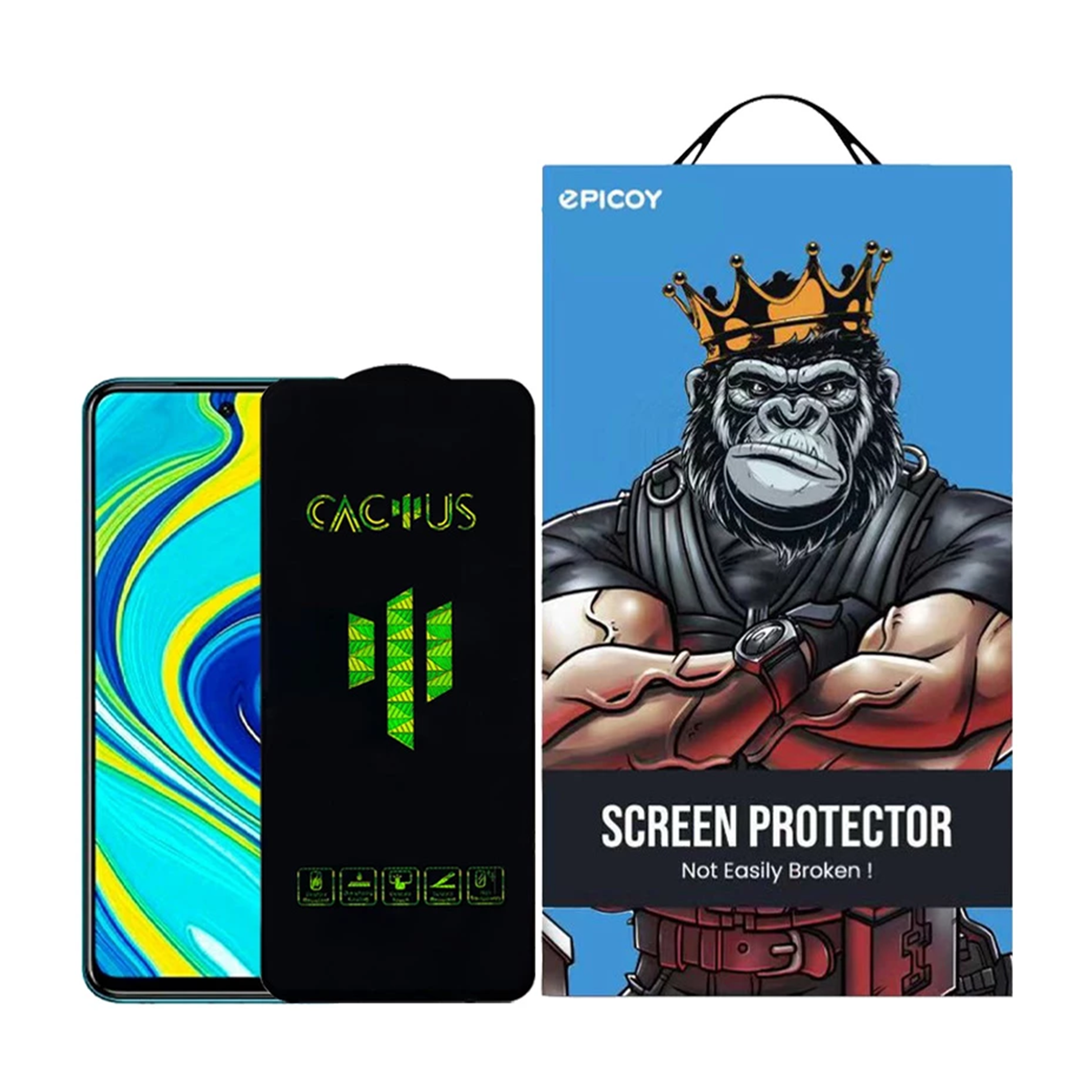 گلس گوشی شیائومی Redmi Note 9S اپیکوی مدل Cactus