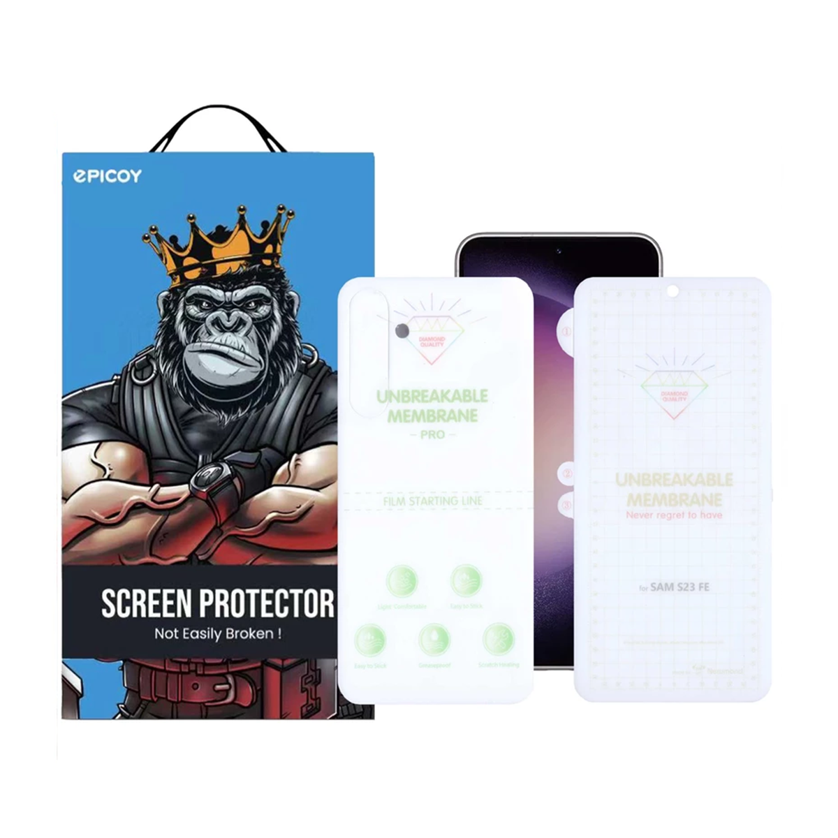 گلس صفحه نمایش و پشت گوشی سامسونگ Galaxy S23 FE اپیکوی مدل Hydrogel