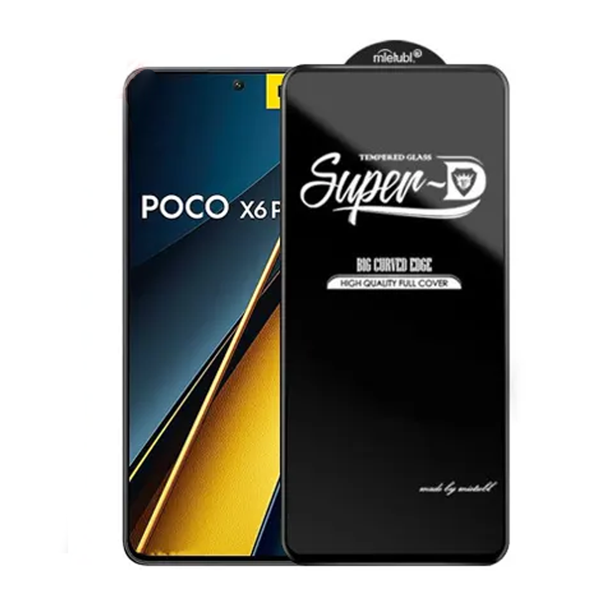 گلس گوشی پوکو X6 Pro 5G میتوبل مدل Tempered Super D-مشکی