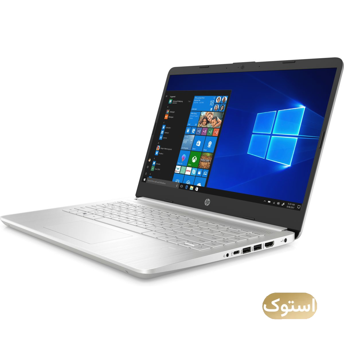 لپ تاپ استوک USED - اچ پی 14 اینچی مدل HP 14-dq i3 1005G1 8GB 256GB - نقره ای