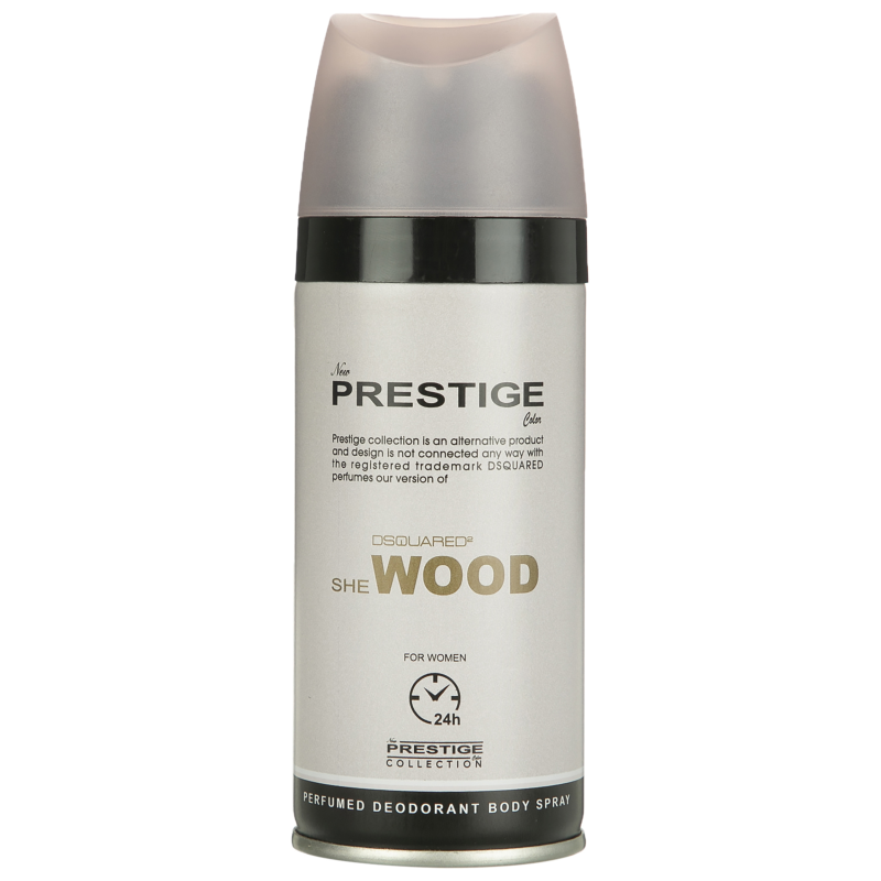اسپری خوشبو کننده بدن زنانه پرستیژ مدل Dsquared2 She Wood حجم 150 میلی لیتر اسپری خوشبو کننده بدن زنانه پرستیژ مدل Dsquared2 She Wood حجم 150 میلی لیتر