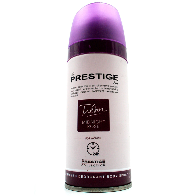 اسپری خوشبو کننده بدن زنانه پرستیژ مدل Tresor Midnight Rose حجم 150 میلی لیتر اسپری خوشبو کننده بدن زنانه پرستیژ مدل Tresor Midnight Rose حجم 150 میلی لیتر