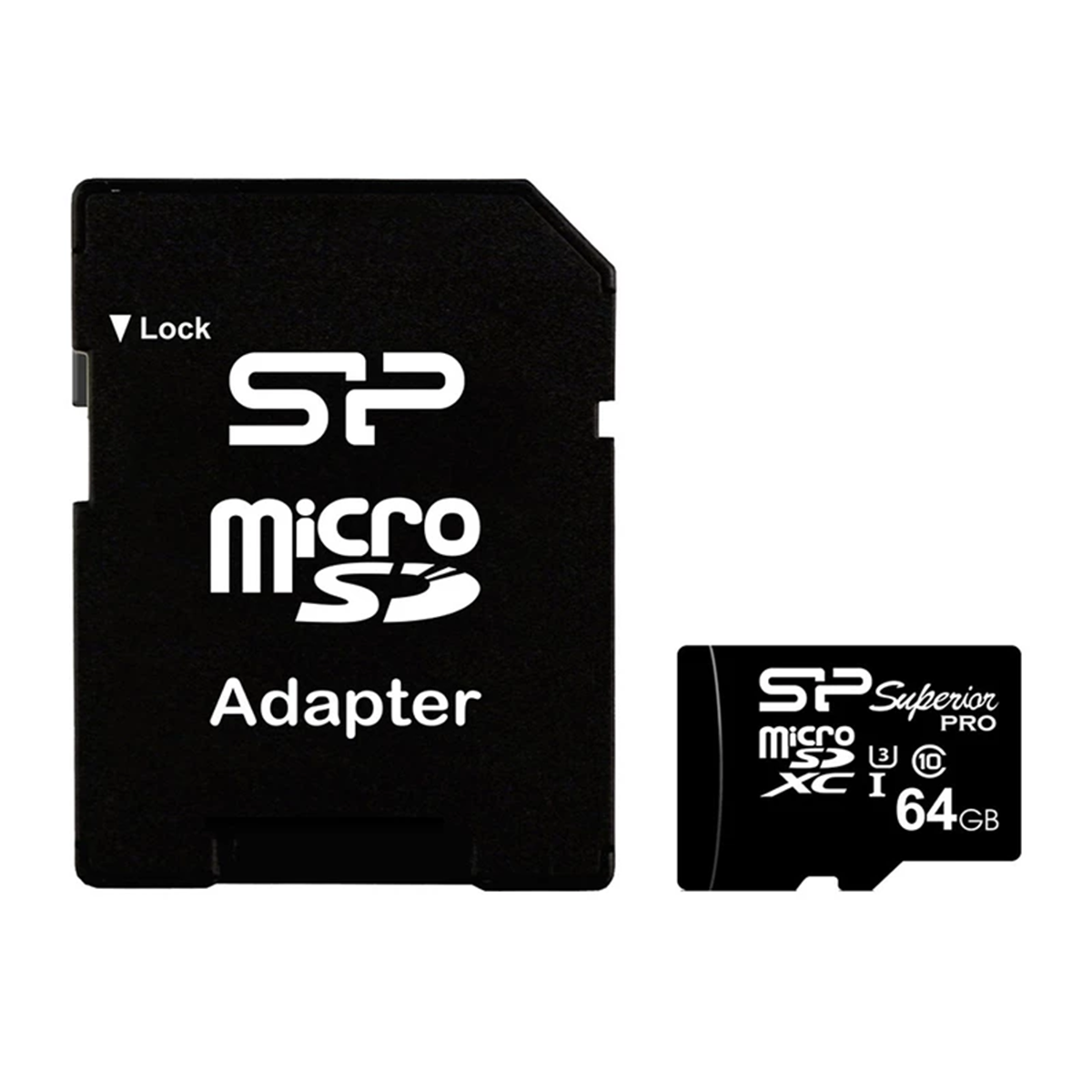 کارت حافظه microSDXC سیلیکون پاور مدل Superior Pro کلاس 10 استاندارد UHS-I U3 سرعت 90MBps ظرفیت 64 گیگابایت به همراه آداپتور کارت حافظه microSDXC سیلیکون پاور مدل Superior Pro کلاس 10 استاندارد UHS-I U3 سرعت 90MBps ظرفیت 64 گیگابایت به همراه آداپتور