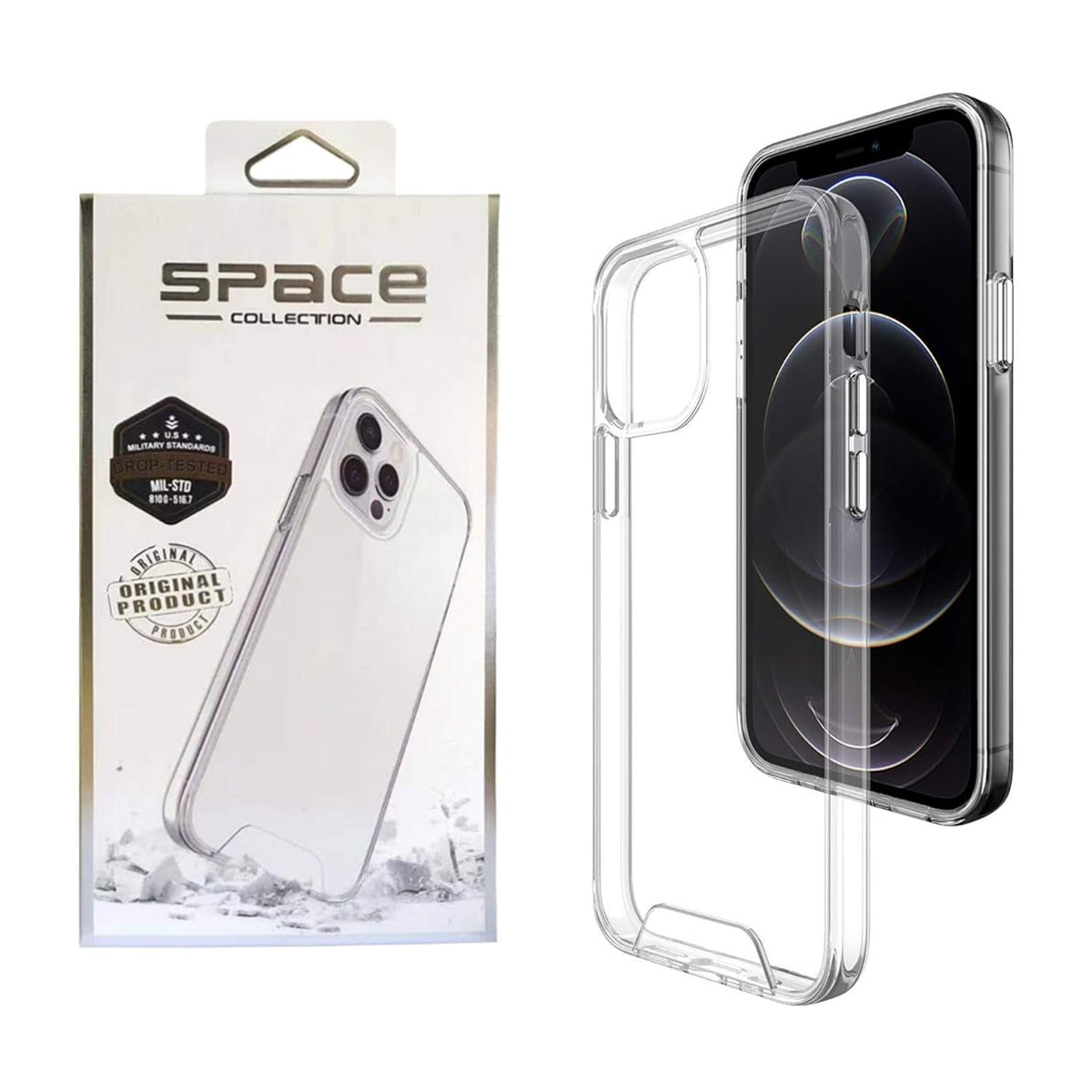 قاب گوشی اپل iPhone 13 اسپیس مدل ژله ای-بی رنگ شفاف قاب گوشی اپل iPhone 13 اسپیس مدل ژله ای-بی رنگ شفاف