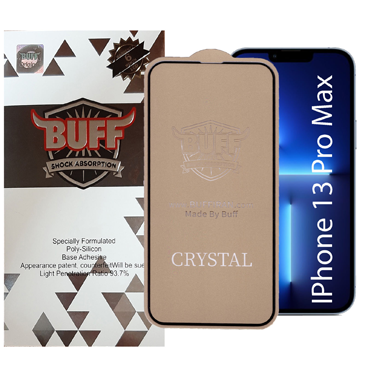 محافظ صفحه نمایش 5D بوف مناسب برای گوشی موبایل اپل IPhone 13 Pro Max-بی رنگ شفاف