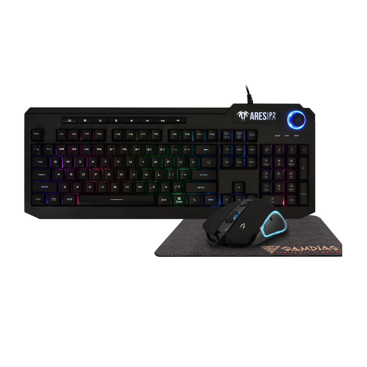 ست گیمینگ گیم دیاس مدل ARES P2 3-IN-1 COMBO