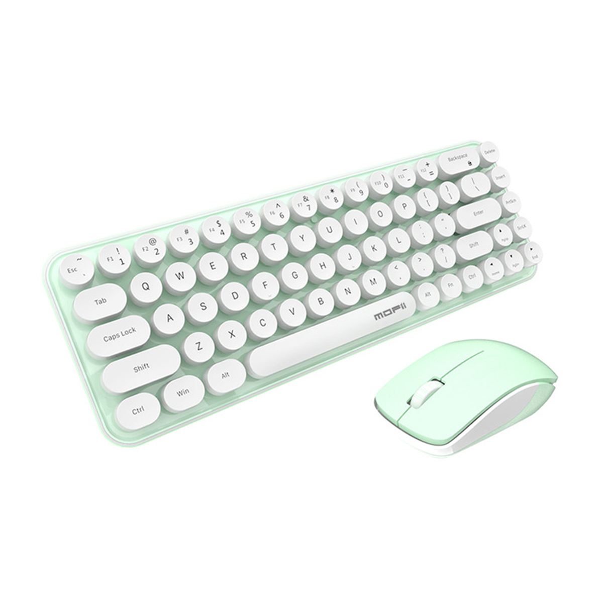 کیبورد و ماوس بی سیم مافی مدل i bean-سبز روشن