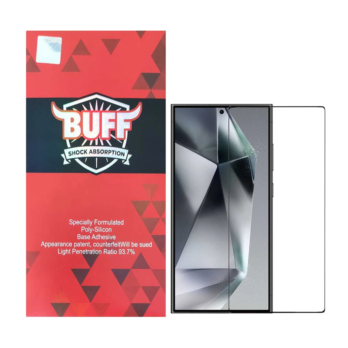 گلس گوشی سامسونگ Galaxy S24 Ultra بوف مدل FullGlue-Max-مشکی