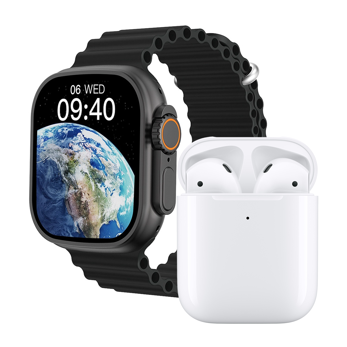 ساعت هوشمند ورنا مدل W49 Ultra به همراه هندزفری بلوتوثی مدل airpod ساعت هوشمند ورنا مدل W49 Ultra به همراه هندزفری بلوتوثی مدل airpod