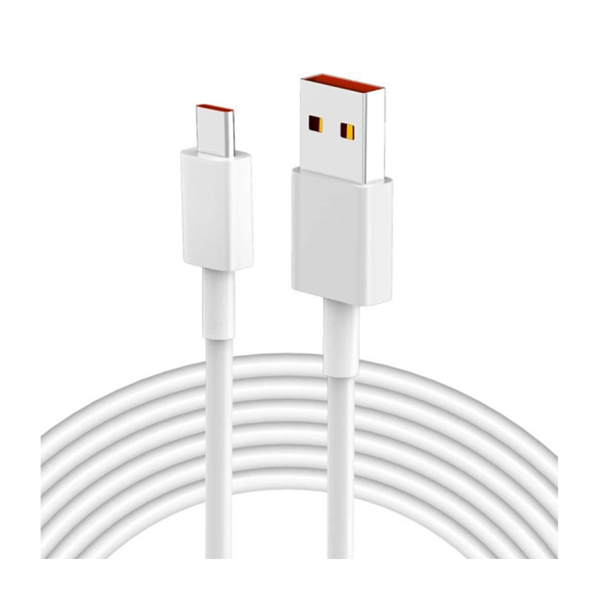 کابل تایپ سی شیائومی 6 آمپر طول 1 متر-سفید