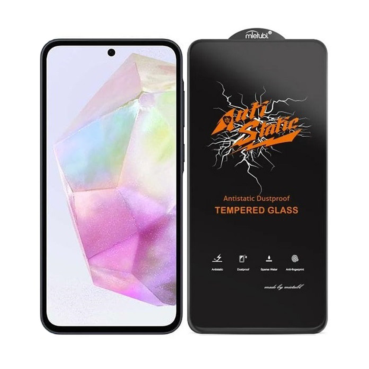 گلس گوشی سامسونگ Galaxy A35 مدل Anti Static-مشکی