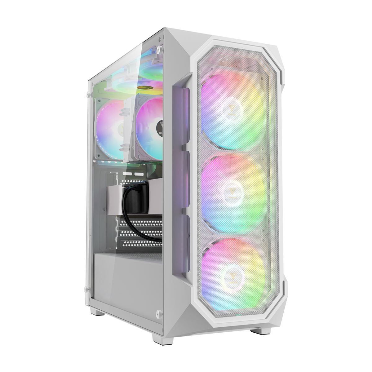 کیس کامپیوتر گیم دیاس مدل AURA GC1 ELITE-سفید کیس کامپیوتر گیم دیاس مدل AURA GC1 ELITE-سفید