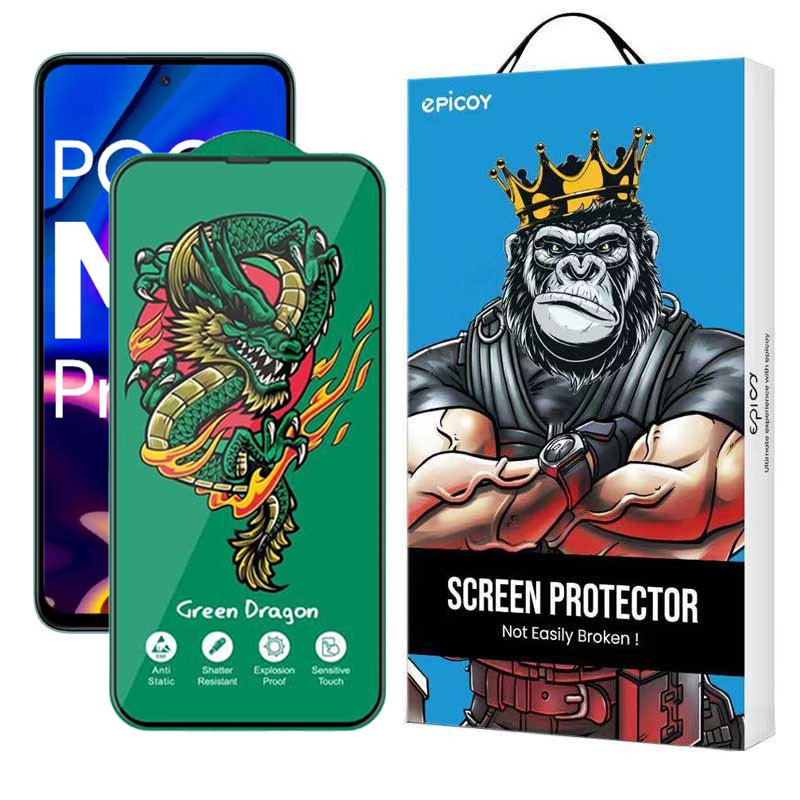 محافظ صفحه نمایش اپیکوی مدل Green Dragon ExplosionProof مناسب برای گوشی موبایل شیائومی Poco M6 Pro 5G/ Redmi 12 4G/5G / Redmi Note 12R 5G محافظ صفحه نمایش اپیکوی مدل Green Dragon ExplosionProof مناسب برای گوشی موبایل شیائومی Poco M6 Pro 5G/ Redmi 12 4G/5G / Redmi Note 12R 5G