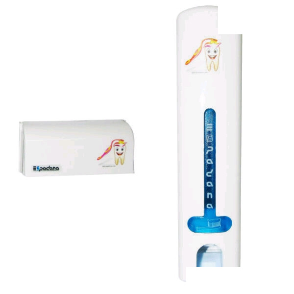 دستگاه خمیردندان اسپادانا کد 02 به همراه جا مسواکی دستگاه خمیردندان اسپادانا کد 02 به همراه جا مسواکی