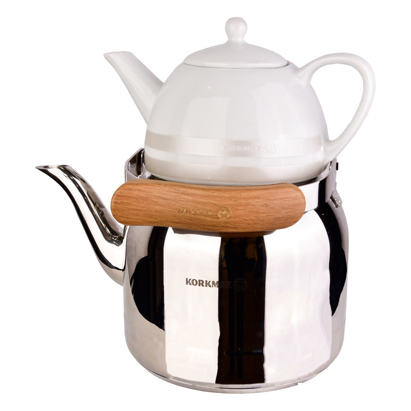 کتری و قوری کرکماز طرح Foresta کد 217 گنجایش کتری 3.5 لیتر گنجایش قوری 1 لیتر