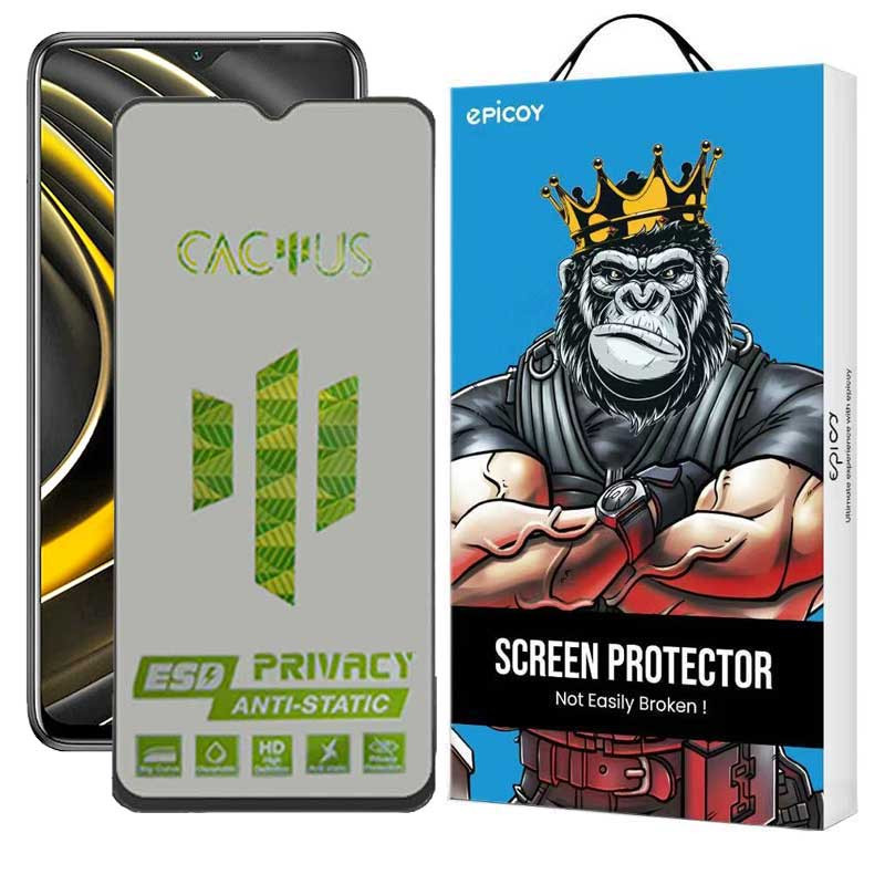 محافظ صفحه نمایش حریم شخصی اپیکوی مدل Cactus-ESD-Privacy مناسب برای گوشی موبایل شیائومی Poco M3 / Poco M2 / Poco M2 Reloaded