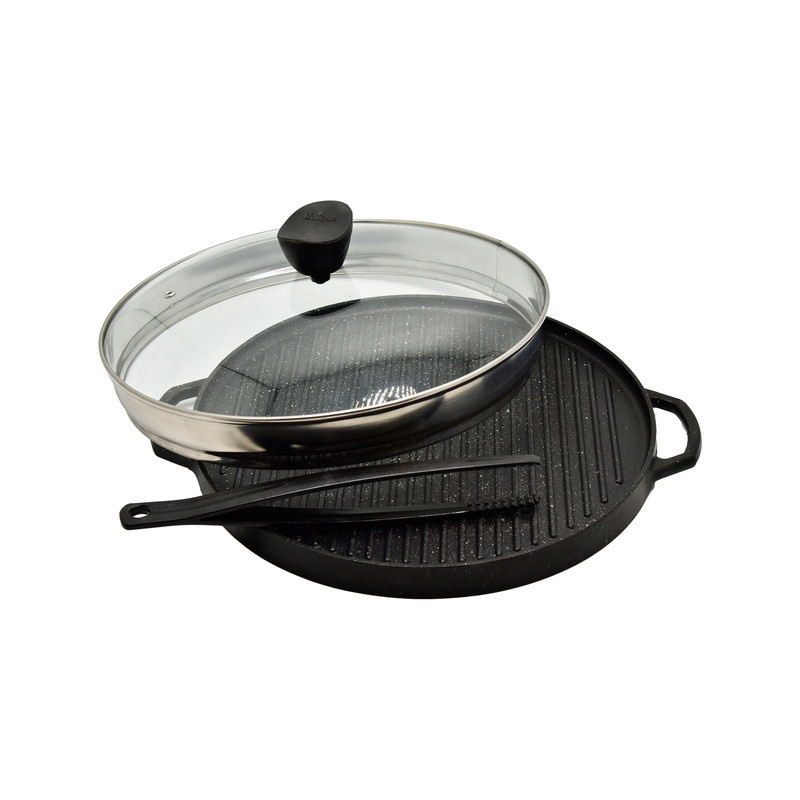 تابه گریل یونیک مدل گرد کد 6029 سایز 34 تابه گریل یونیک مدل گرد کد 6029 سایز 34