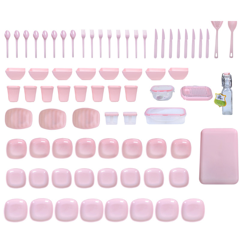 سبد پیک نیک 85 پارچه لیمون مدل لبخند کد 896