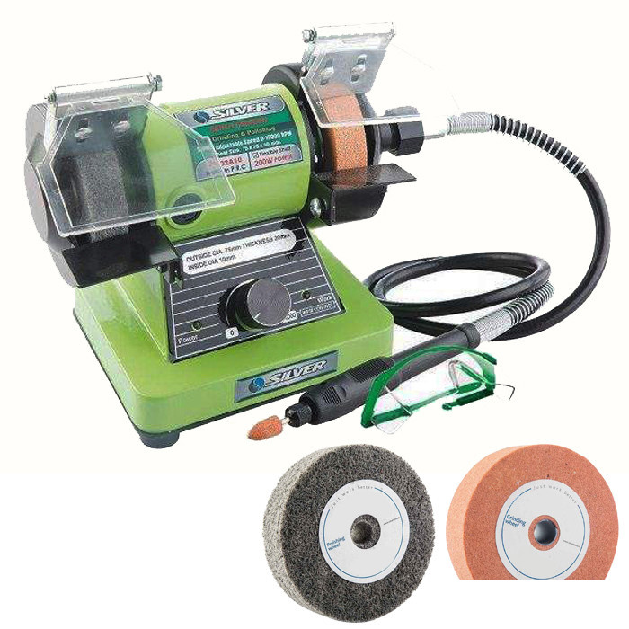 سنگ رومیزی سیلور مدل GTBN200W به همراه شلنگ خرطومی و سنگ یدکی