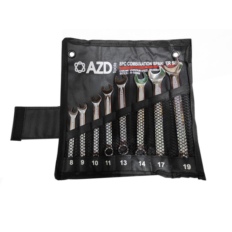 آچار یکسر تخت و یکسر رینگی ای زد دی مدل SMT-SZD-11PCS-INDIATOOLS مجموعه 8 عددی آچار یکسر تخت و یکسر رینگی ای زد دی مدل SMT-SZD-11PCS-INDIATOOLS مجموعه 8 عددی