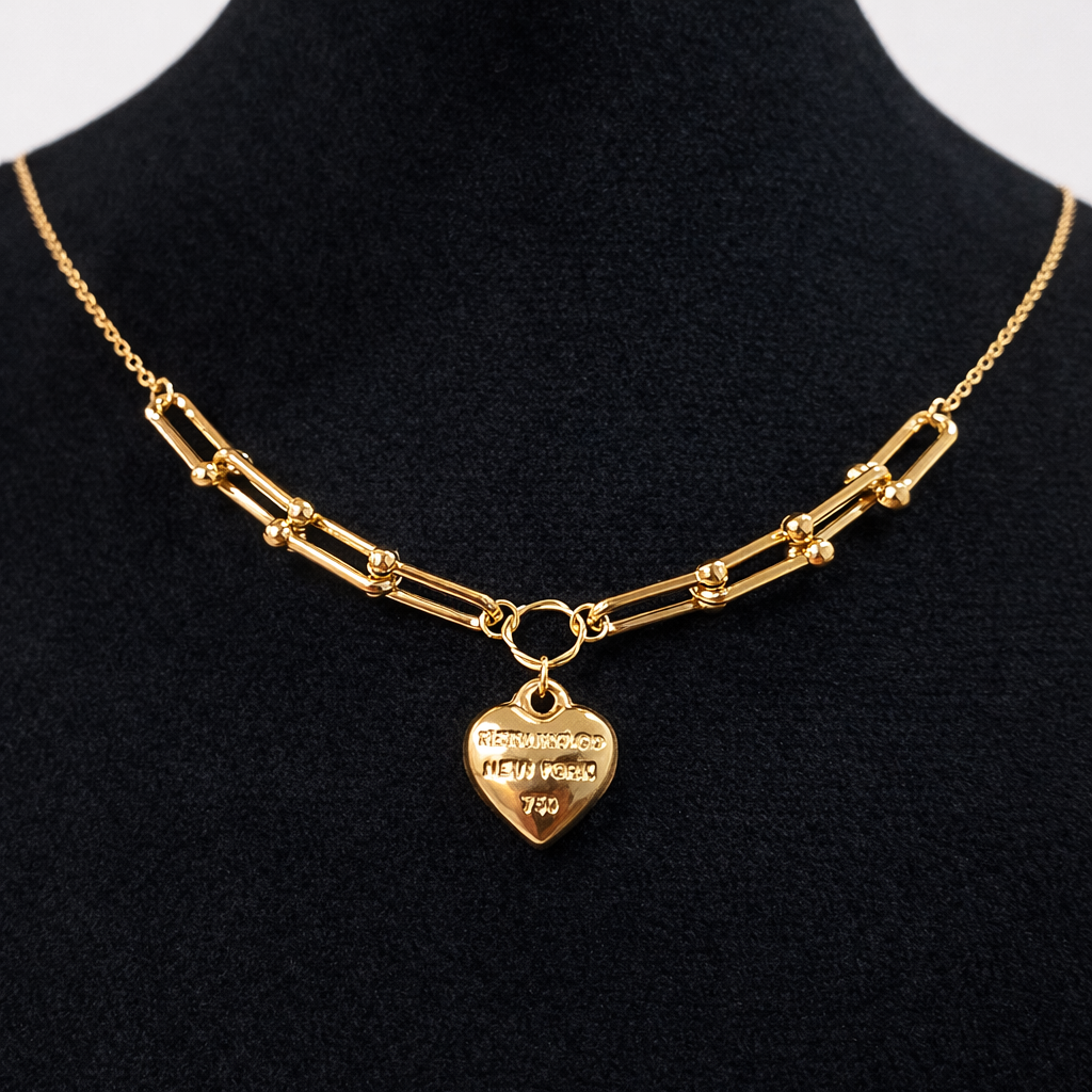 گردنبند طلا 18 عیار زنانه طرح تیفانی سایز 40 کد 597 گردنبند طلا 18 عیار زنانه طرح تیفانی سایز 40 کد 597