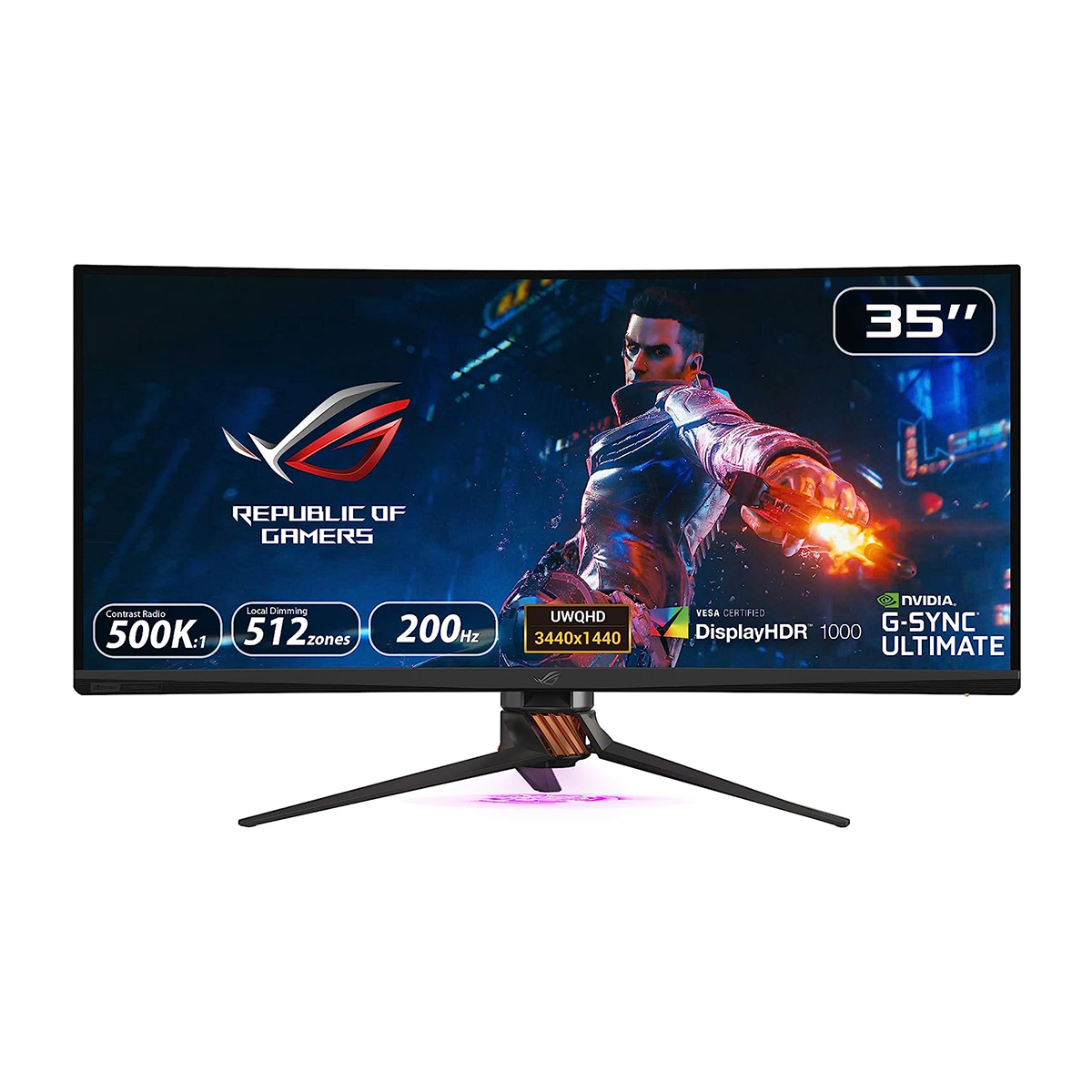 مانیتور گیمینگ ایسوس مدل ROG SWIFT PG35VQ سایز 35 اینچ