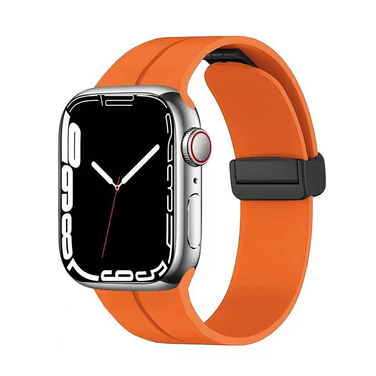 بند ساعت هوشمند اپل واچ 42/44/45/49 میلی متری مدل مگنت 5692-نارنجی