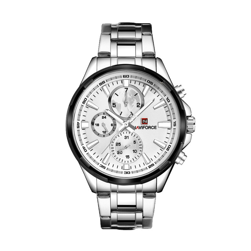 ساعت مچی عقربهای مردانه نیوی فورس مدل NF9089M -S-W ساعت مچی عقربهای مردانه نیوی فورس مدل NF9089M -S-W