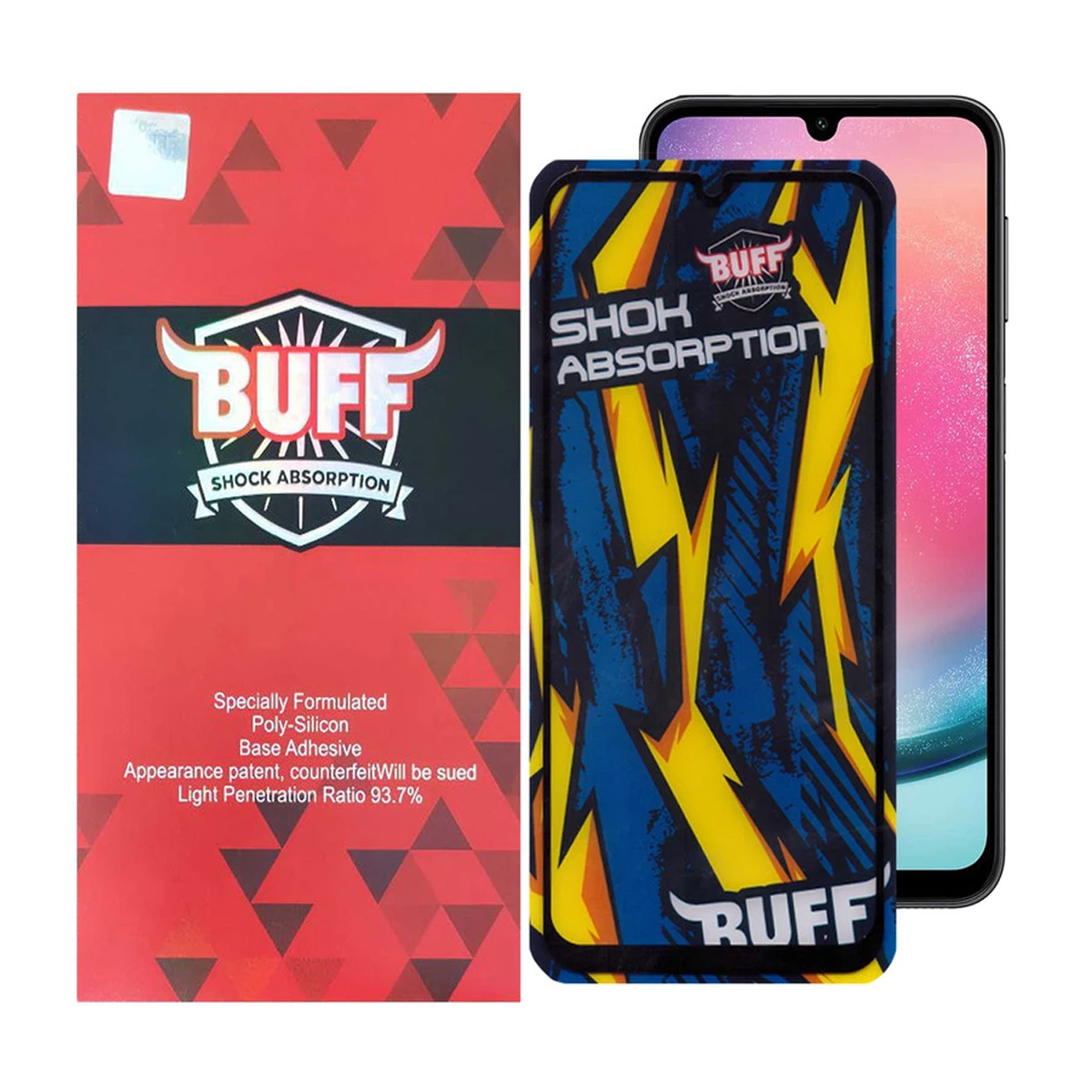 گلس گوشی سامسونگ Galaxy A25 5G بوف مدل Shock-Shock-مشکی