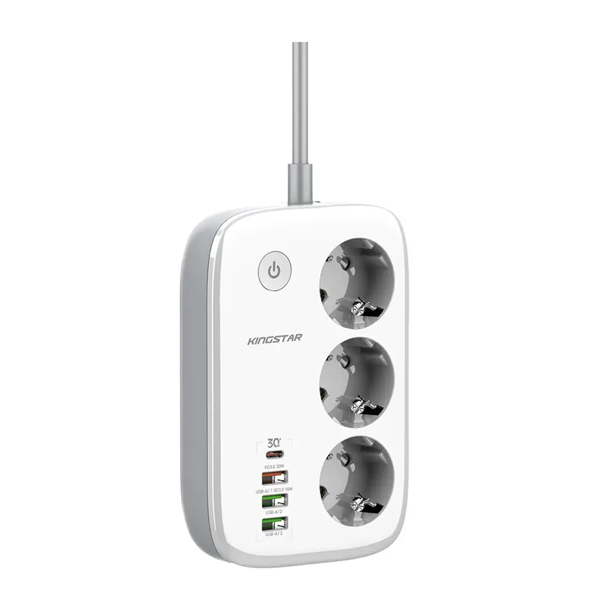 چند راهی برق کینگ استار مدل KPS5170PD-سفید