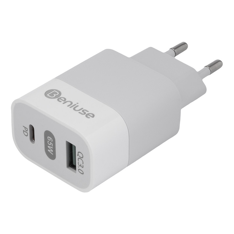 شارژر دیواری بنیوس مدل BK397-GaN توان 65 وات-سفید