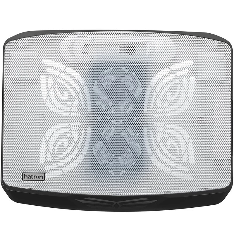 پایه خنک کننده لپ تاپ هترون مدل HCP120-نقرهای پایه خنک کننده لپ تاپ هترون مدل HCP120-نقرهای