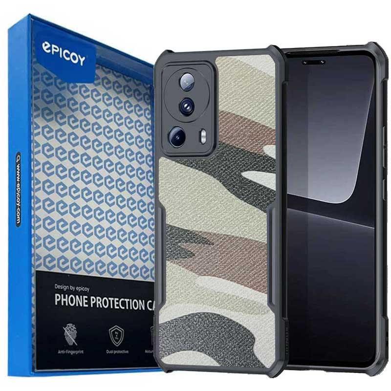 کاور گوشی شیائومی 13 Lite اپیکوی مدل Xundd Camouflage-طوسی ارتشی
