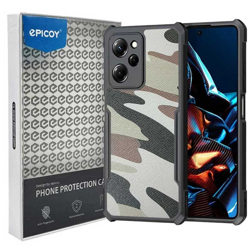 کاور گوشی پوکو شیائومی X5 Pro 5G اپیکوی مدل Xundd Camouflage-سبز ارتشی