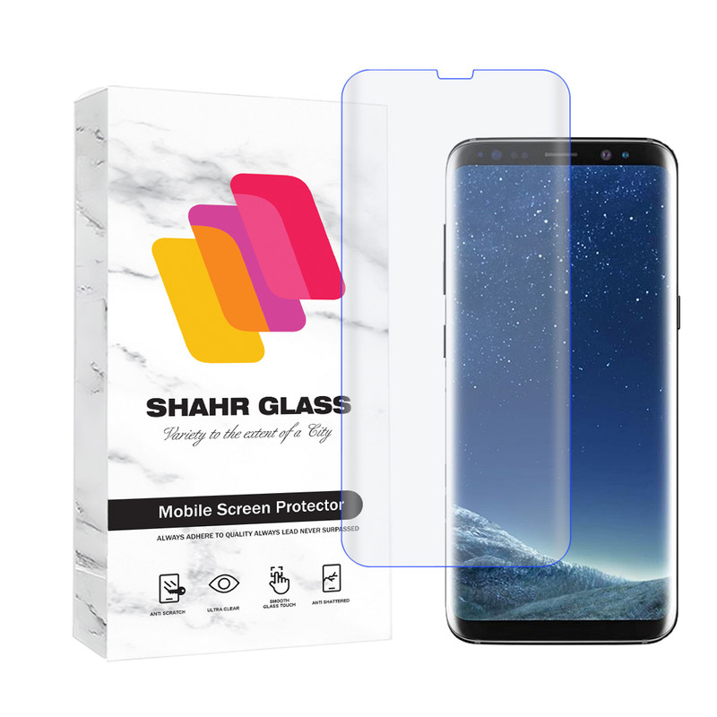 محافظ صفحه نمایش یووی شهر گلس مدل UVLIGHTSH مناسب برای گوشی موبایل سامسونگ Galaxy S8 - Galaxy S9-بی رنگ