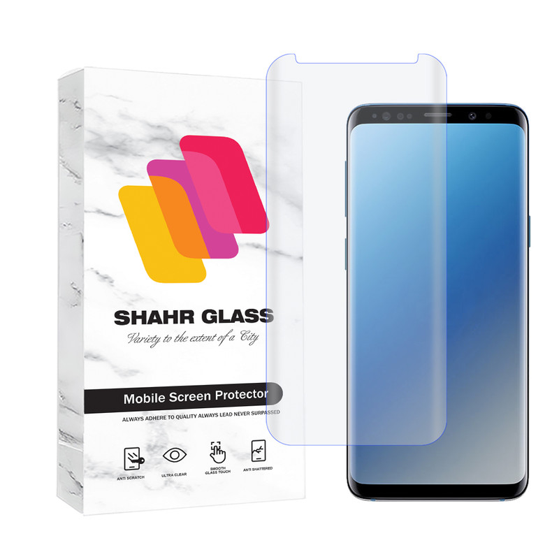 محافظ صفحه نمایش یووی شهر گلس مدل UVLIGHTSH مناسب برای گوشی موبایل سامسونگ Galaxy S9 Plus-بی رنگ