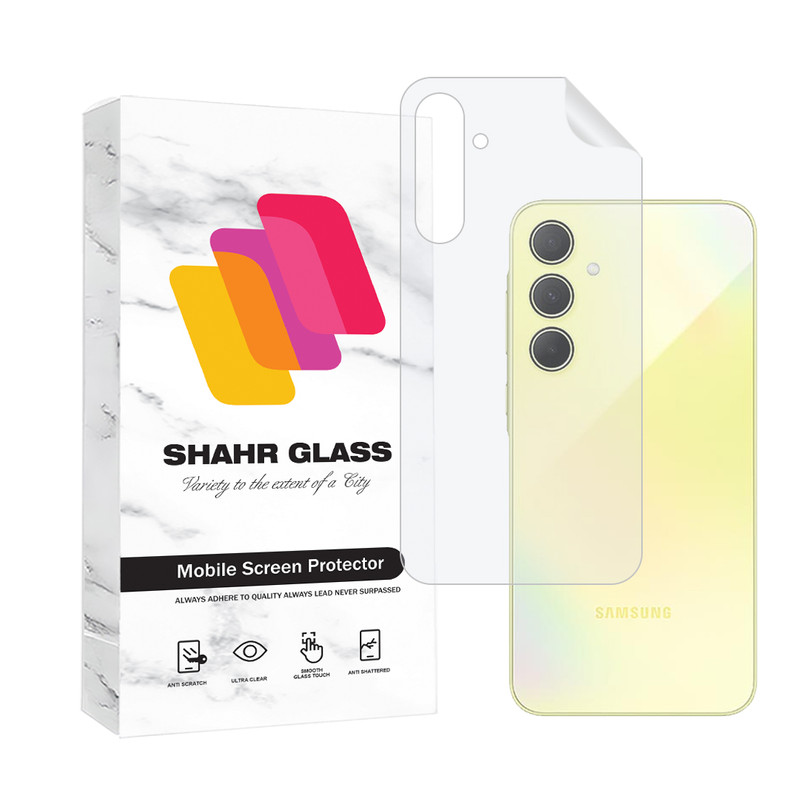 محافظ پشت گوشی هیدروژل شهر گلس مدل NANOMTSH مناسب برای گوشی موبایل سامسونگ Galaxy A35-بی رنگ