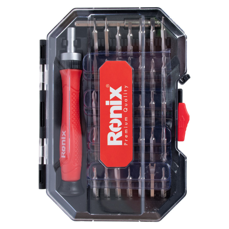 پیچ گوشتی رونیکس مدل RH-2719 مجموعه 37 عددی-چند رنگ 