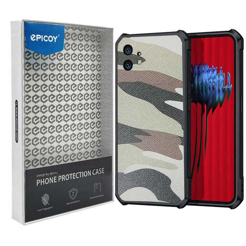 کاور گوشی ناتینگ Nothing Phone اپیکوی مدل Xundd Camouflage-طوسی ارتشی