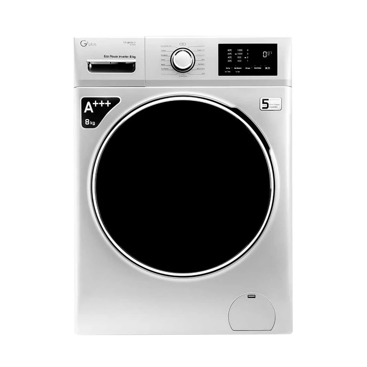 ماشین لباسشویی جی پلاس 8 کیلویی مدل GWM-M8220W